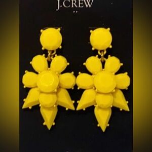 J. CREW DAFFODIL YELLOW EARRINGS